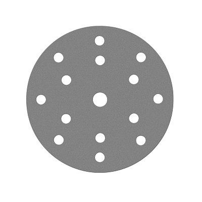 Диск шлифовальный на пленочной основе Sandwox 235 Grey Zirconia 15 отв. (150мм, Р100, 50шт) 235.150.100.15